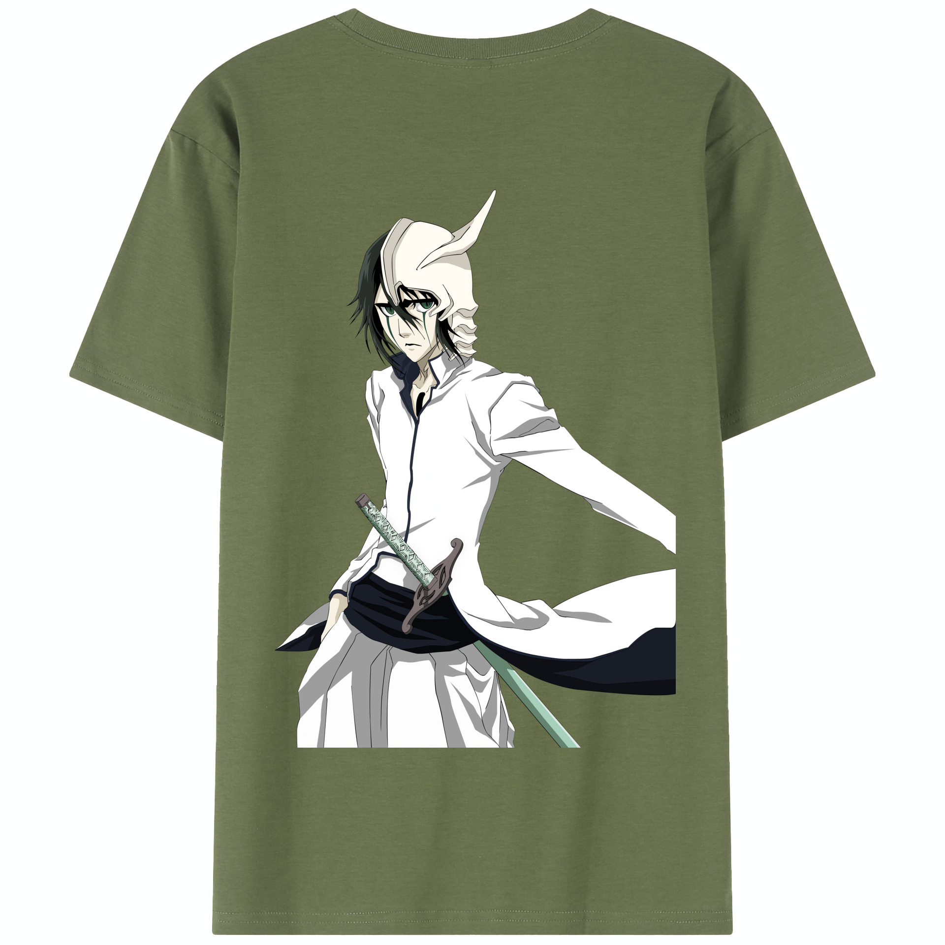 （画像用） ブリーチ ウルキオラ·シファー BLEACH Ulquiorra cifer 綿100％半袖Tシャツ（背面プリント）